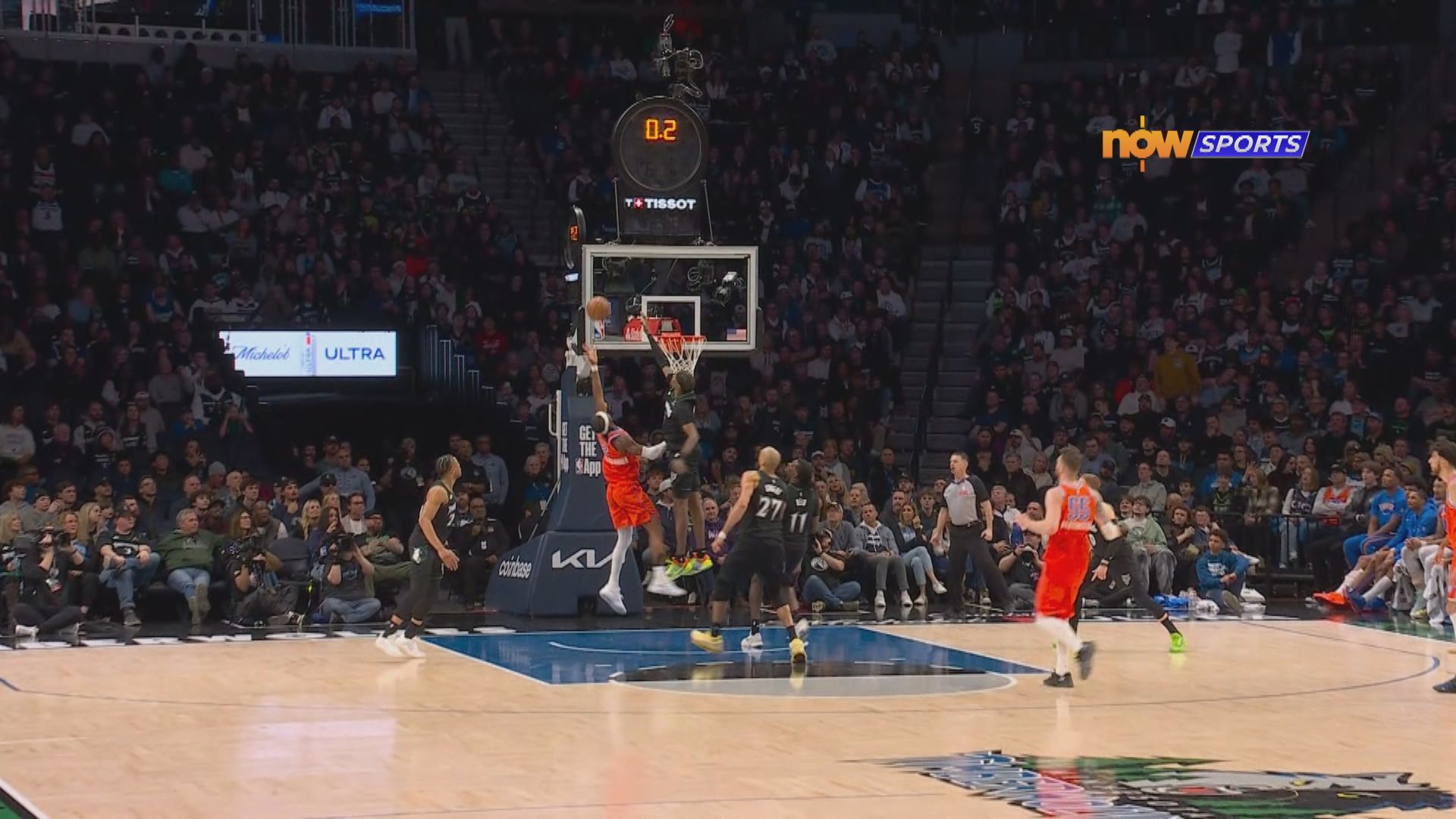 NBA　雷霆 111:123 木狼