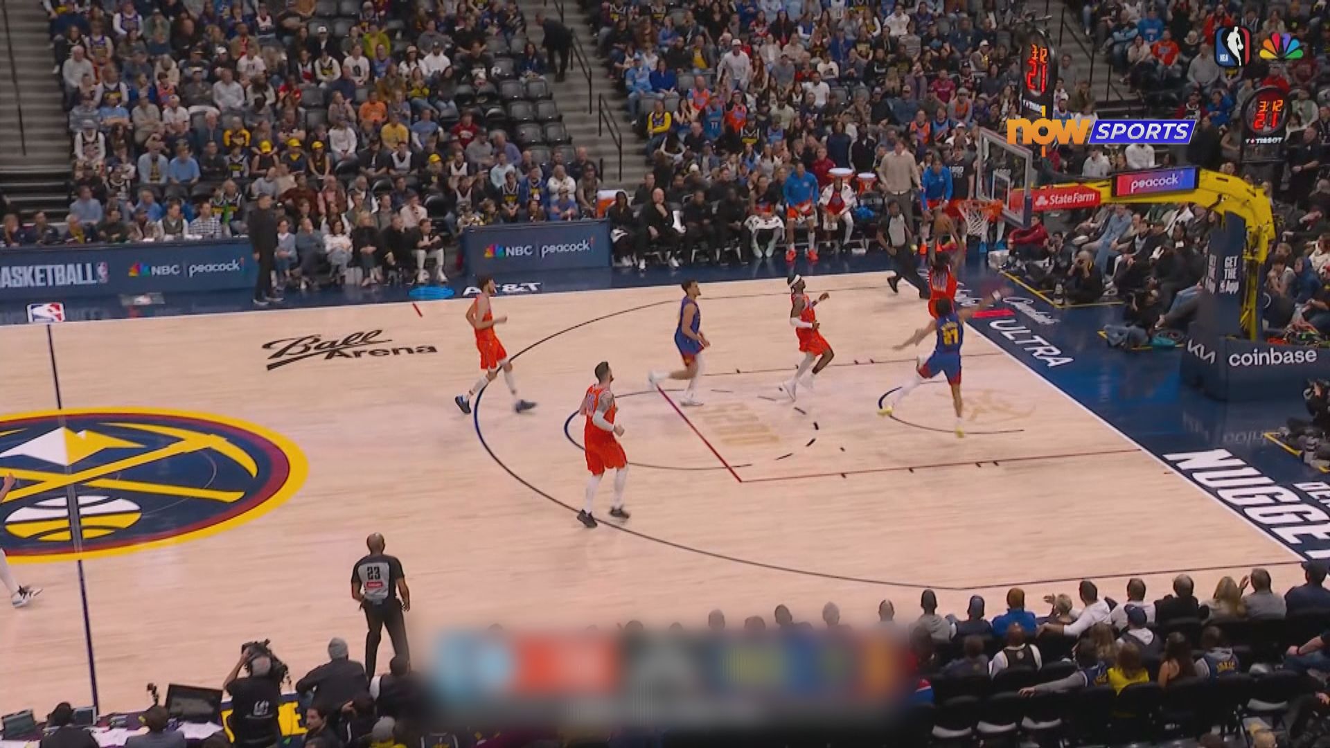 NBA　雷霆 121:111 金塊