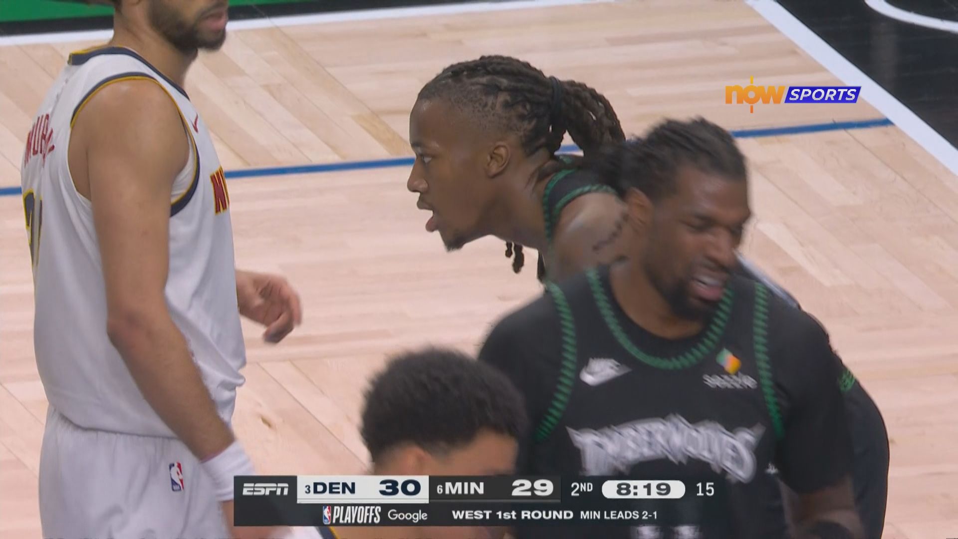 NBA季後賽西岸首圈　金塊 96:112 木狼 (場數 1:3)