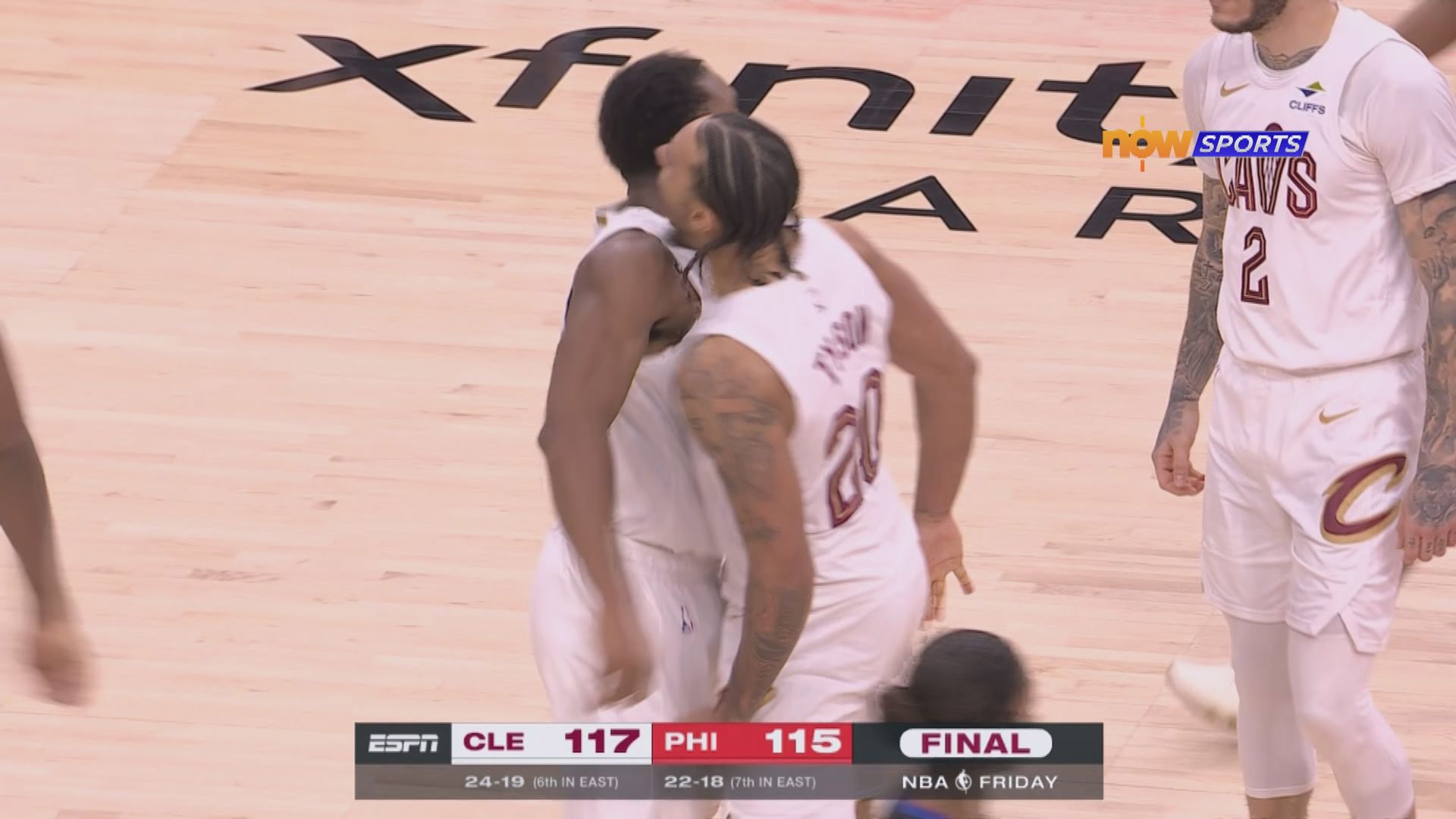 NBA　騎士 117:115 七六人