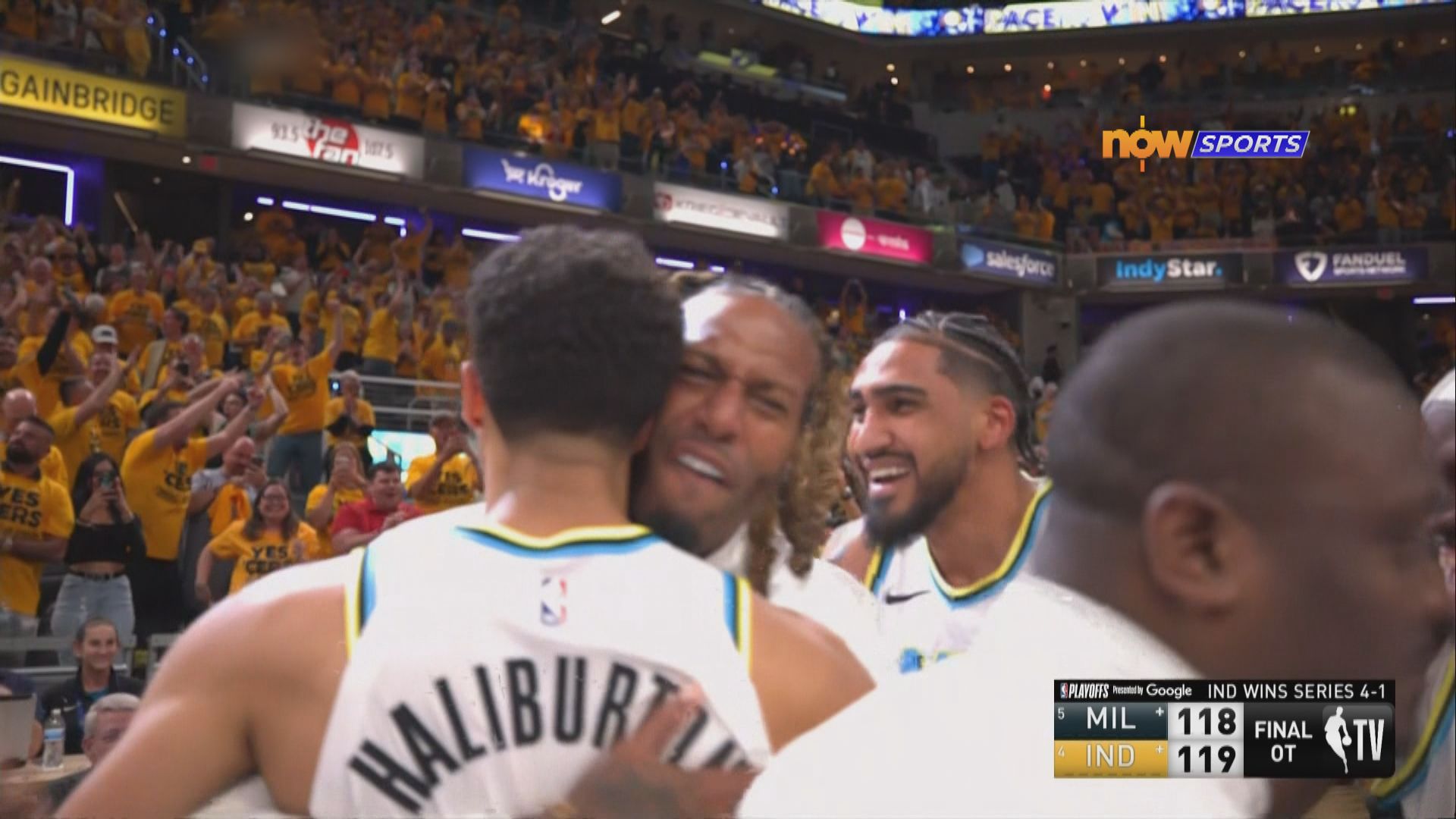 NBA季後賽東岸首圈　公鹿 118:119 溜馬(加時) 　(場數 1:4)