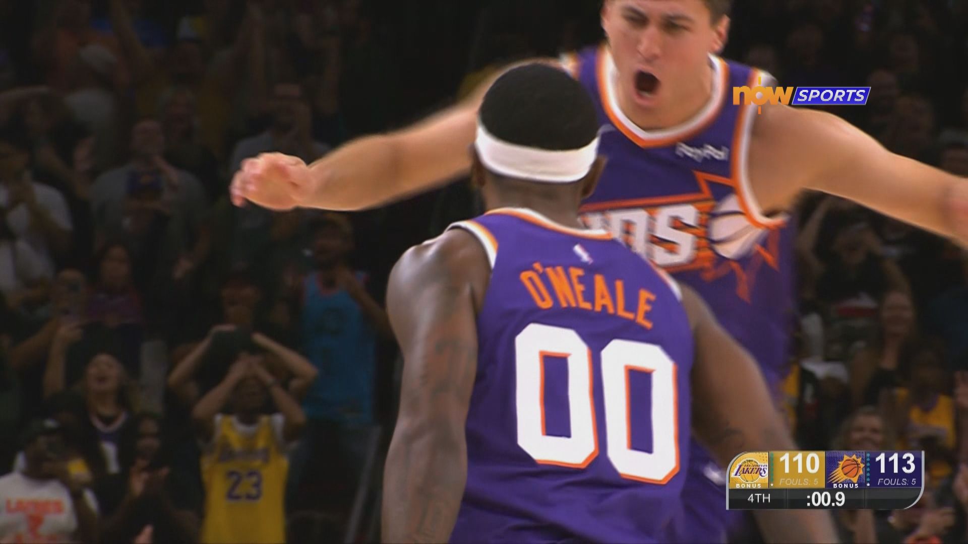 NBA　湖人 110:113 太陽