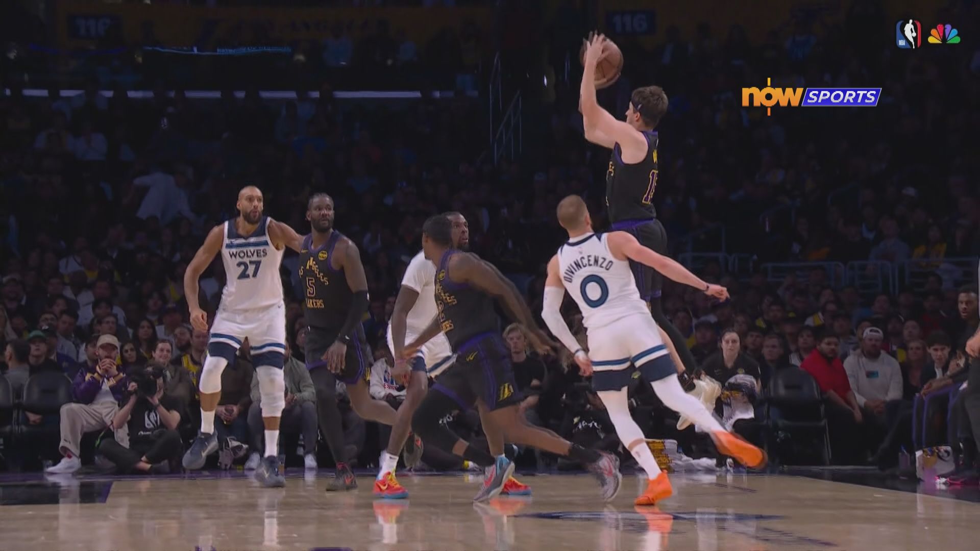 NBA　木狼 106:120 湖人