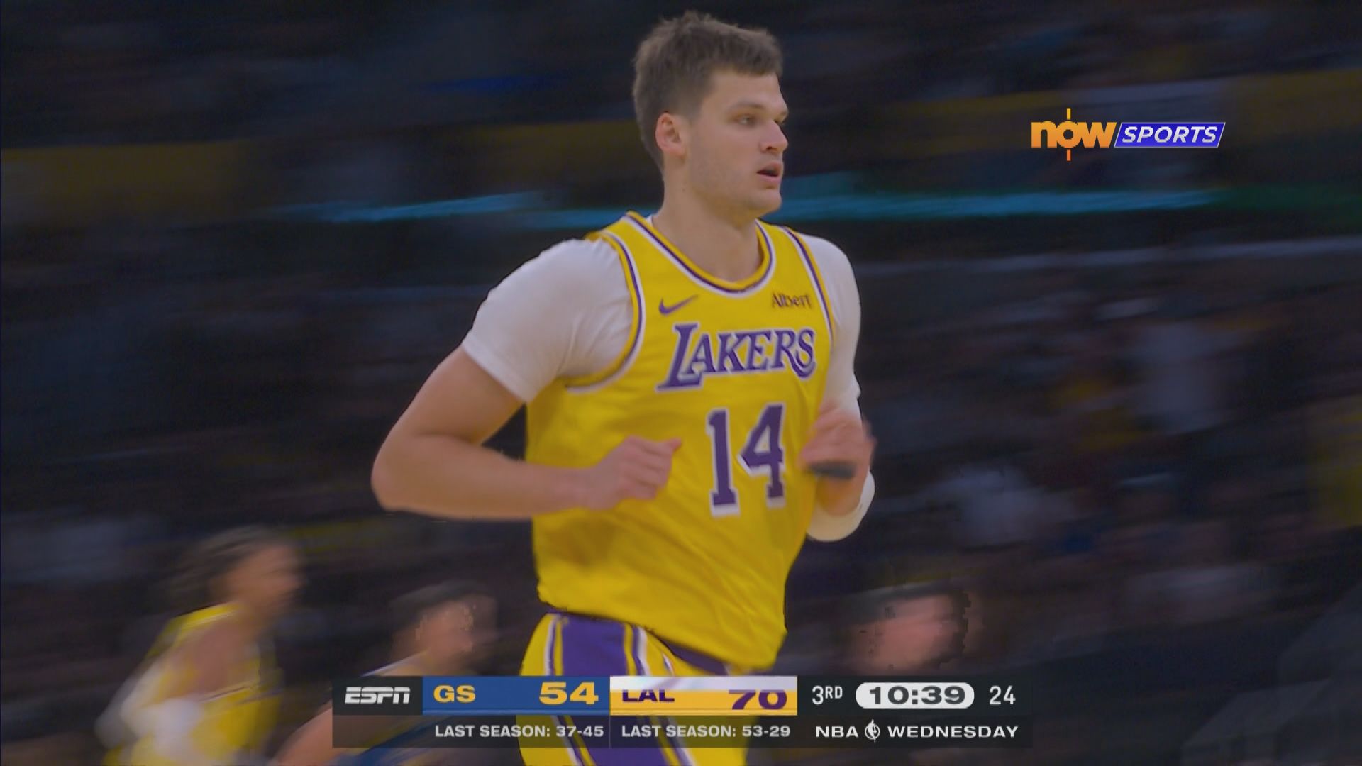 NBA常規賽　勇士 105:127 湖人