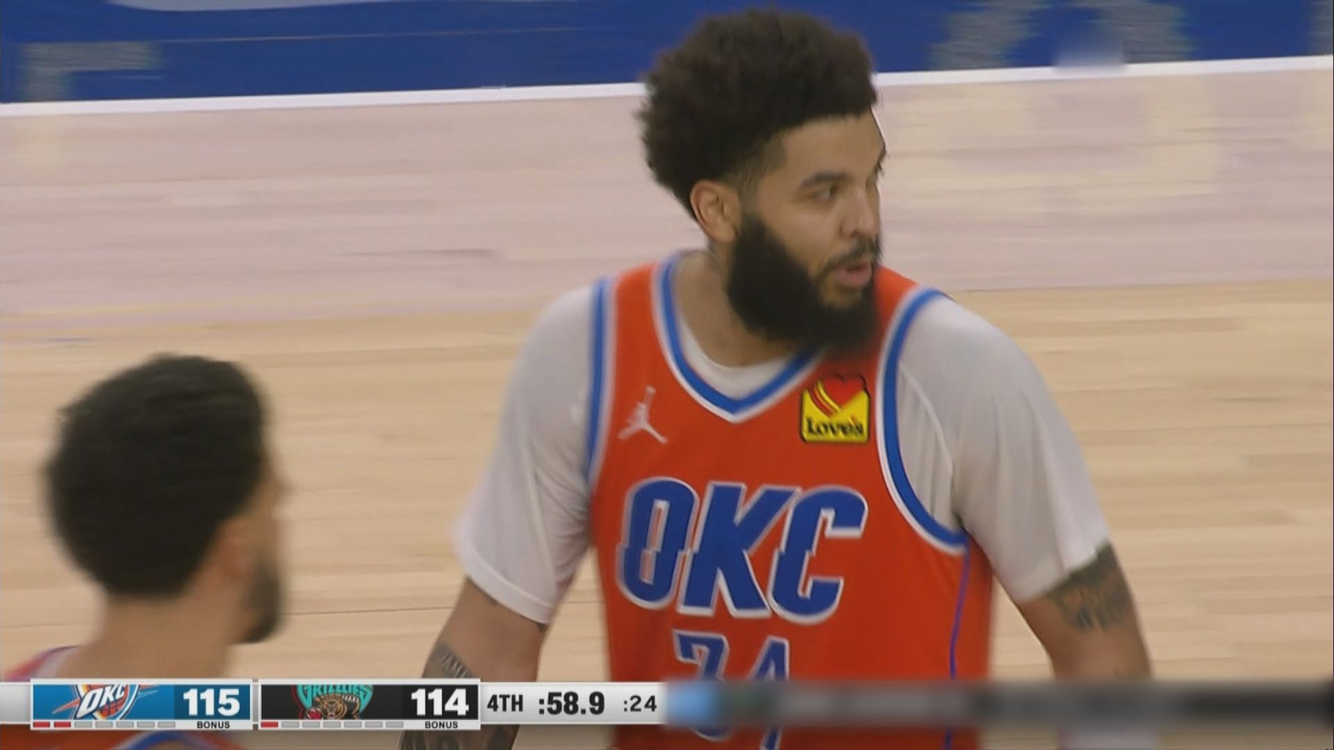 NBA　雷霆 117:116 灰熊