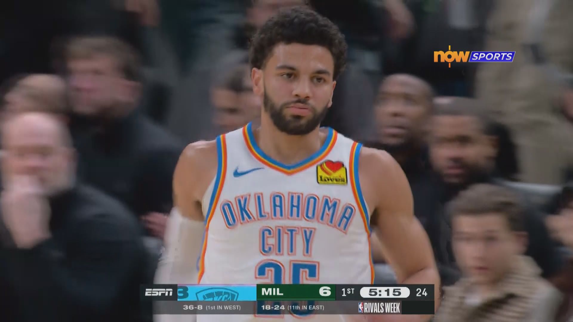 NBA　雷霆 122:102 公鹿