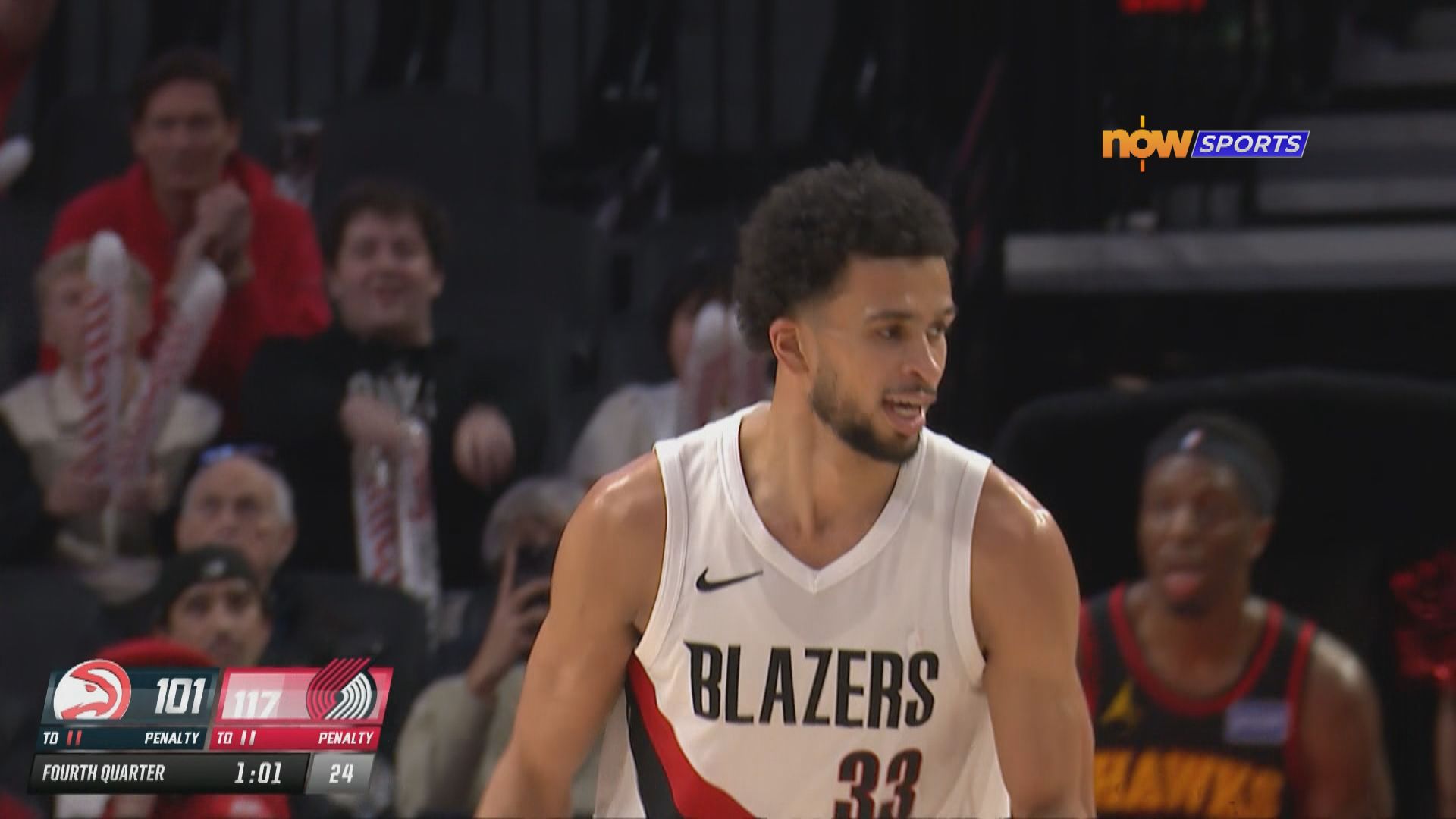 NBA　鷹隊 101:117 拓荒者