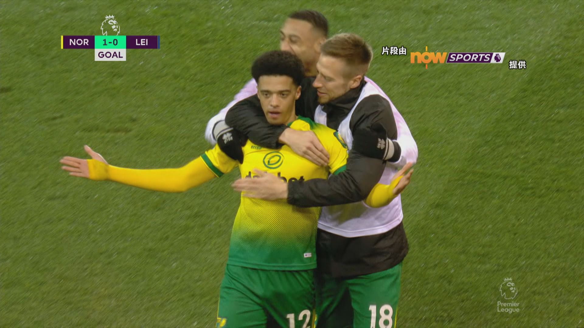 英超　諾域治1:0李斯特城