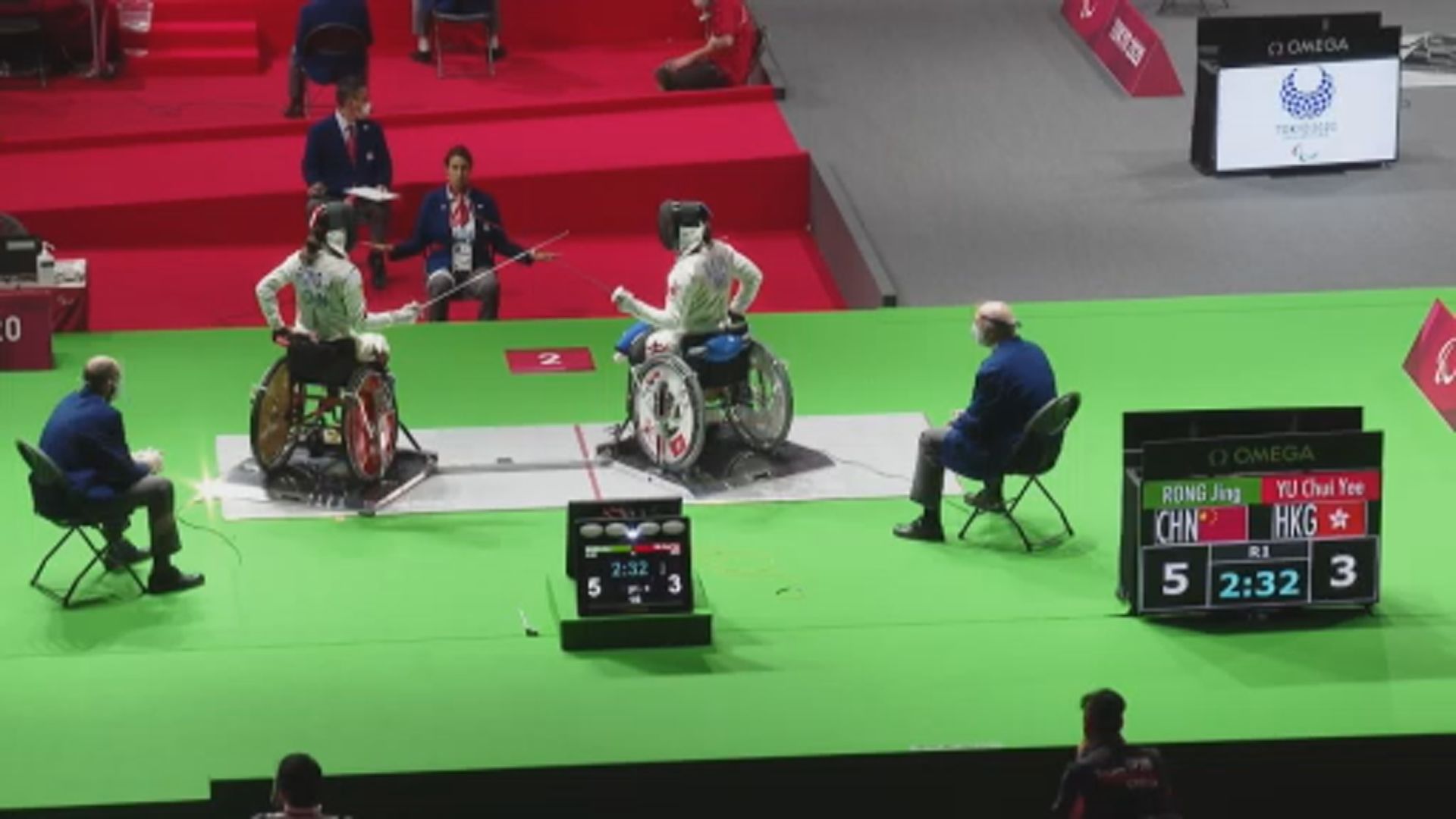 東京殘奧會　余翠怡花劍個人賽八強止步