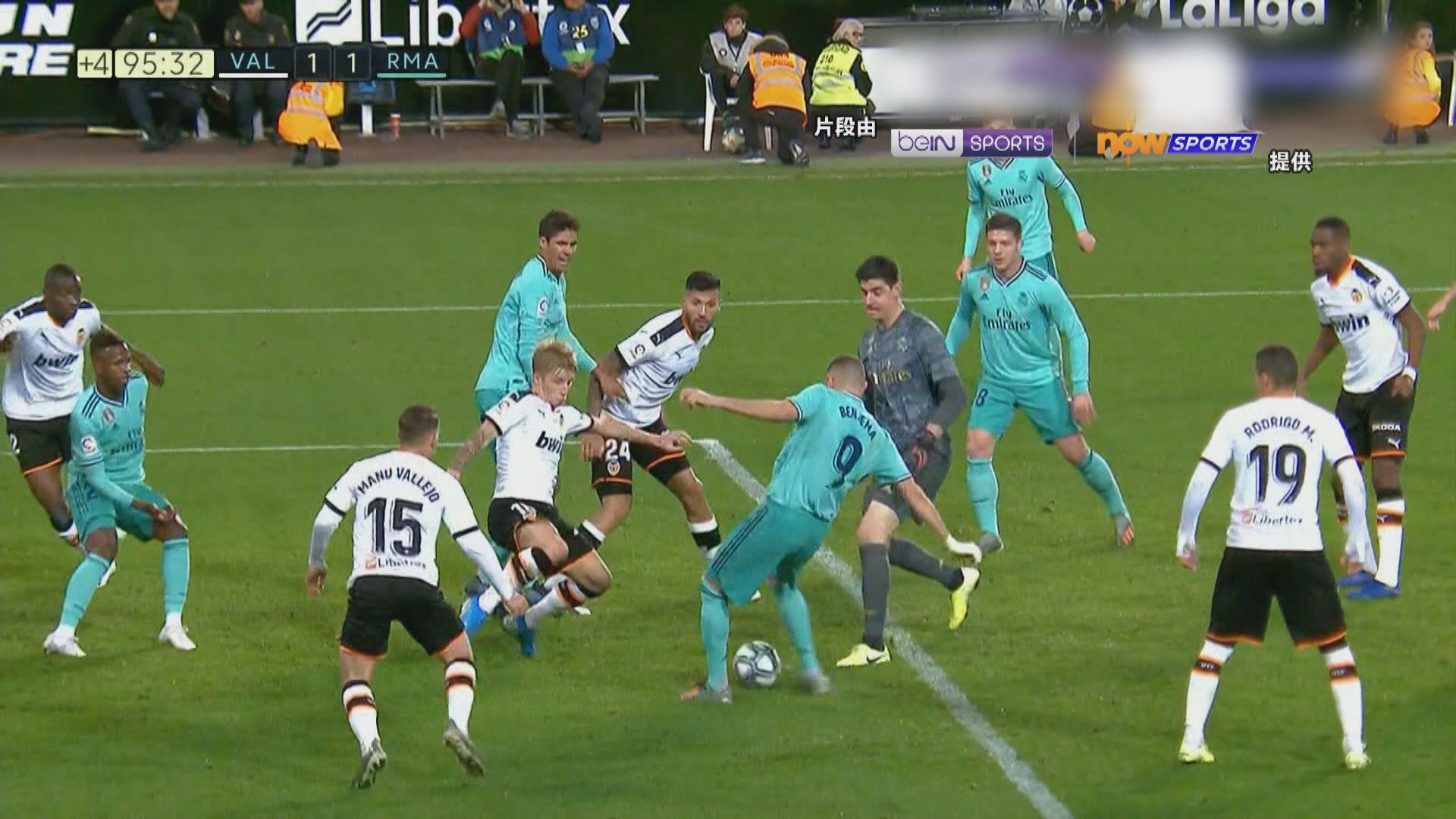 西甲　華倫西亞1:1皇家馬德里