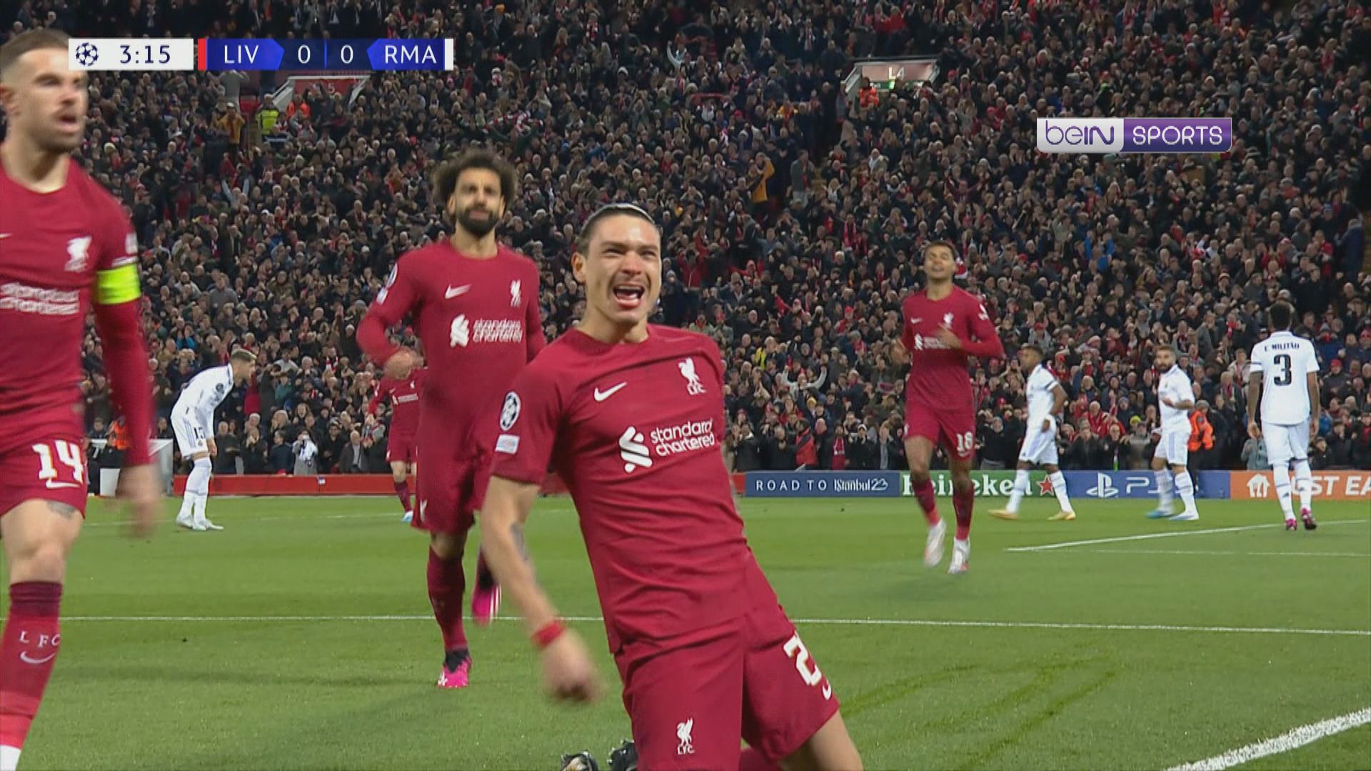 歐聯十六強首回合　利物浦 2:5 皇家馬德里