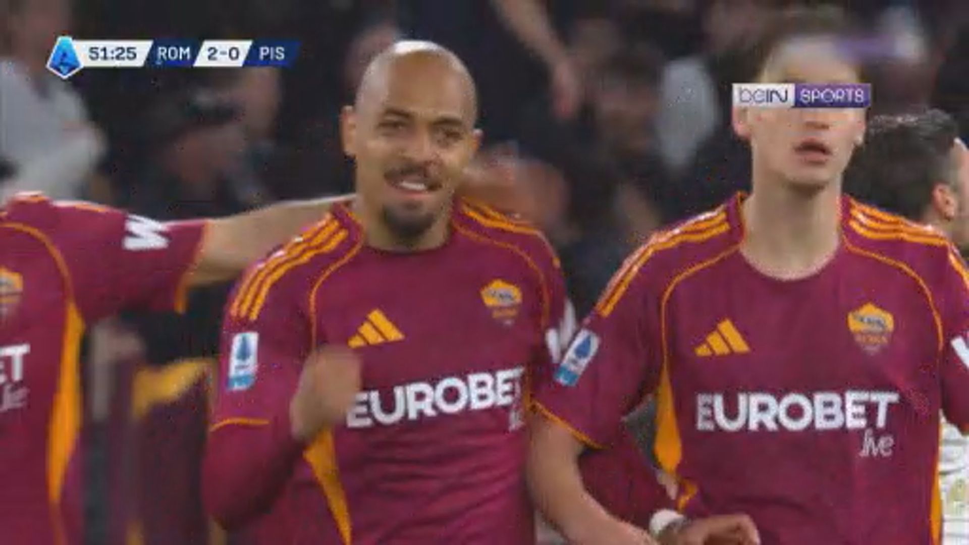 意甲　羅馬 3:0 比薩