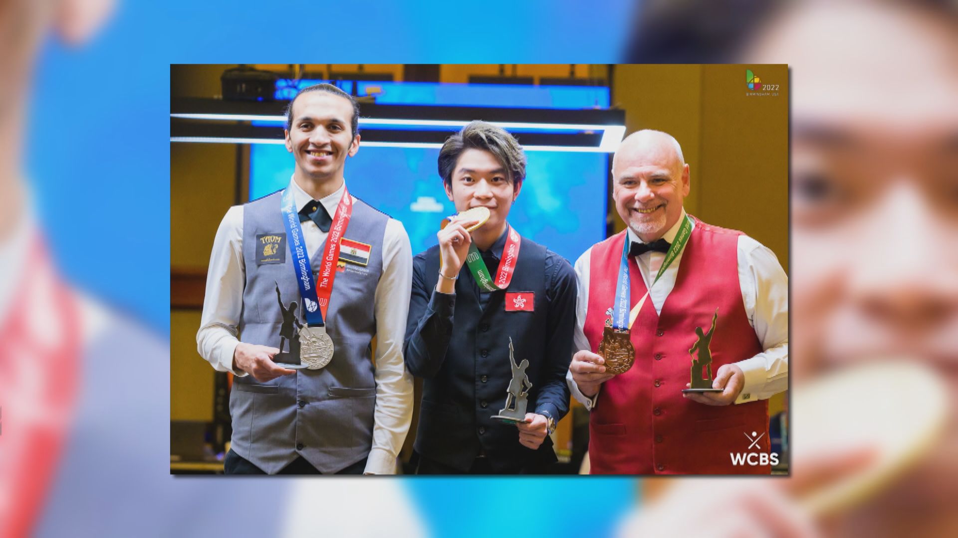 桌球手張家瑋奪世運會香港首金