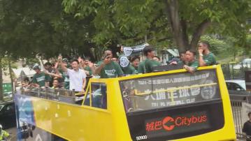 港超盟主大埔勝利巡遊　李志堅陳肇鈞稱比6年前獲更多關注