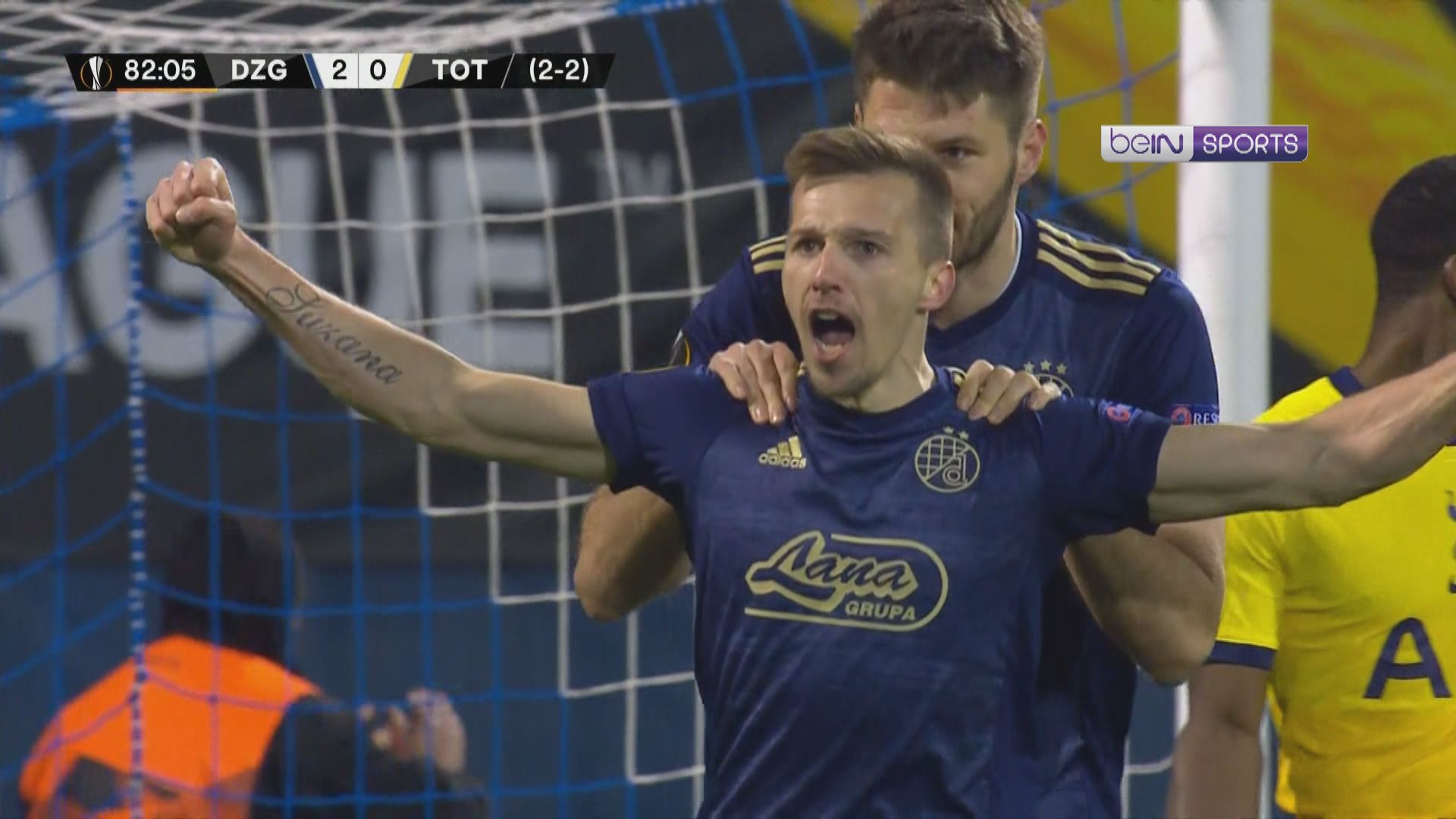 歐霸　薩格勒布戴拿模3:0熱刺(3:2)