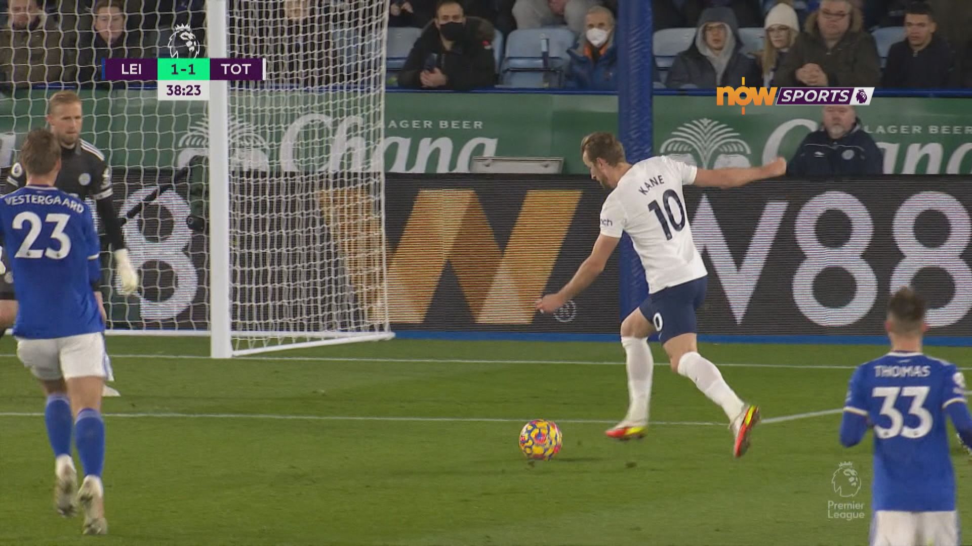 英超　李斯特城2:3熱刺