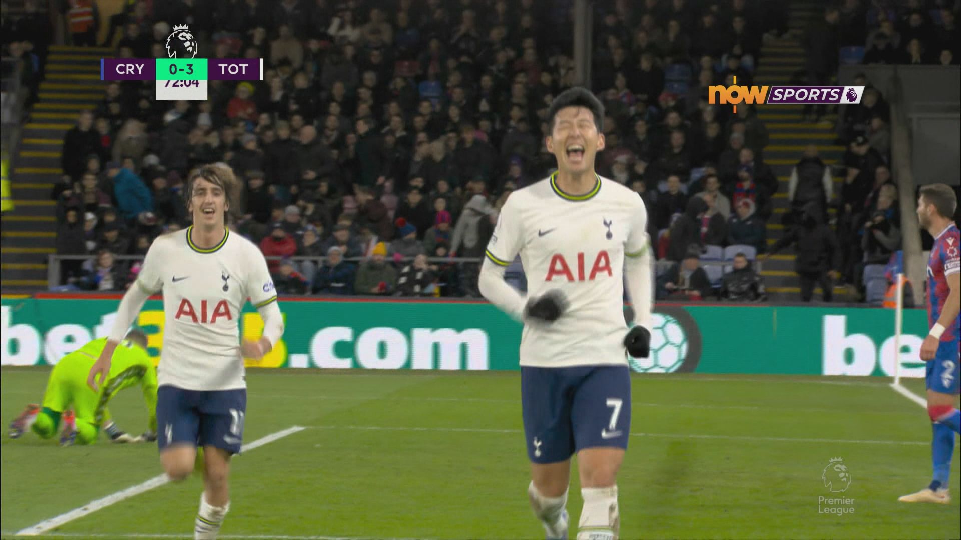 英超　水晶宮 0:4 熱刺