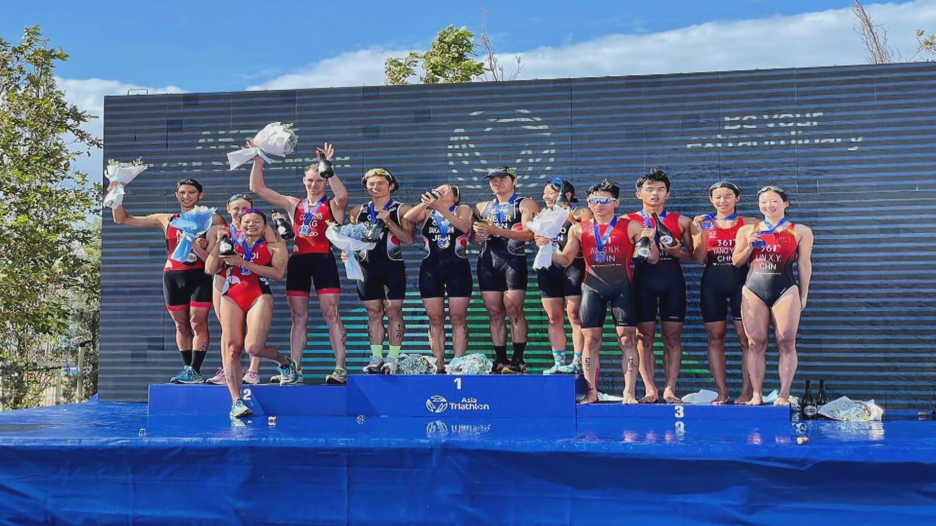 三項鐵人亞錦賽　港隊歷史性奪混合接力銀牌
