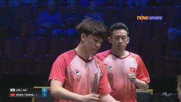 乒乓球歐洲大滿貫　黃鎮廷及陳顥樺打入男雙四強