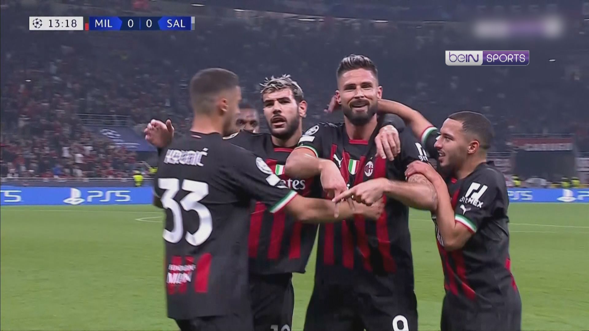 歐聯E組　AC米蘭4:0薩爾斯堡