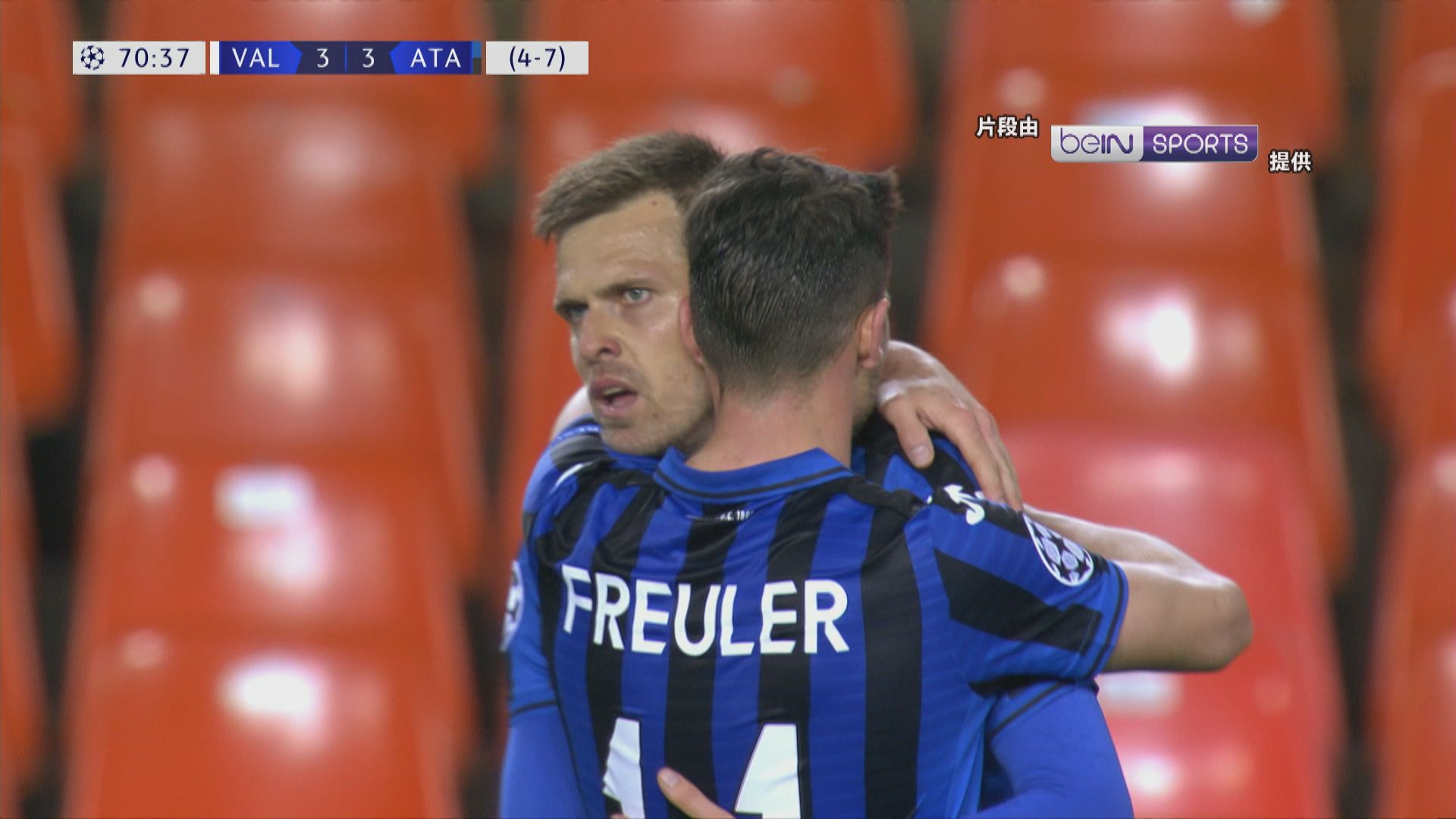 歐聯　華倫西亞3:4阿特蘭大