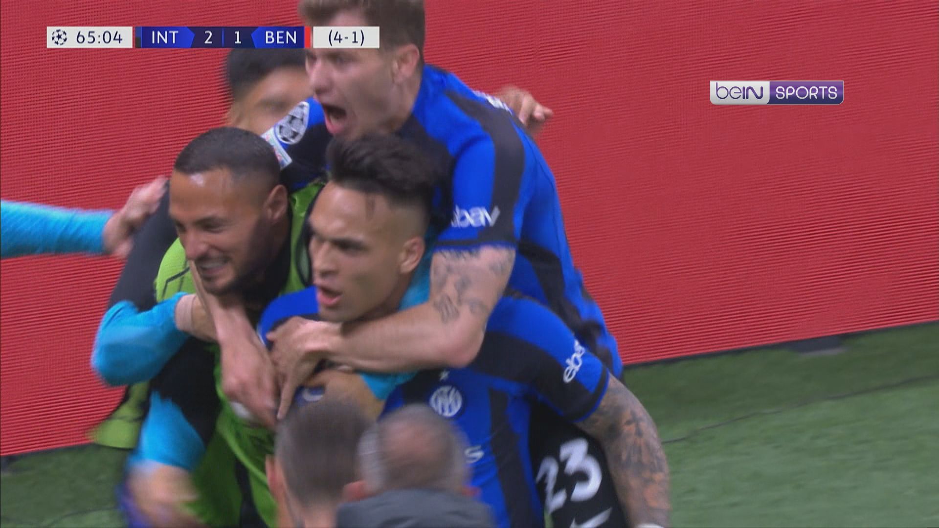 歐聯八強　國際米蘭 3:3 賓菲加 (5:3)