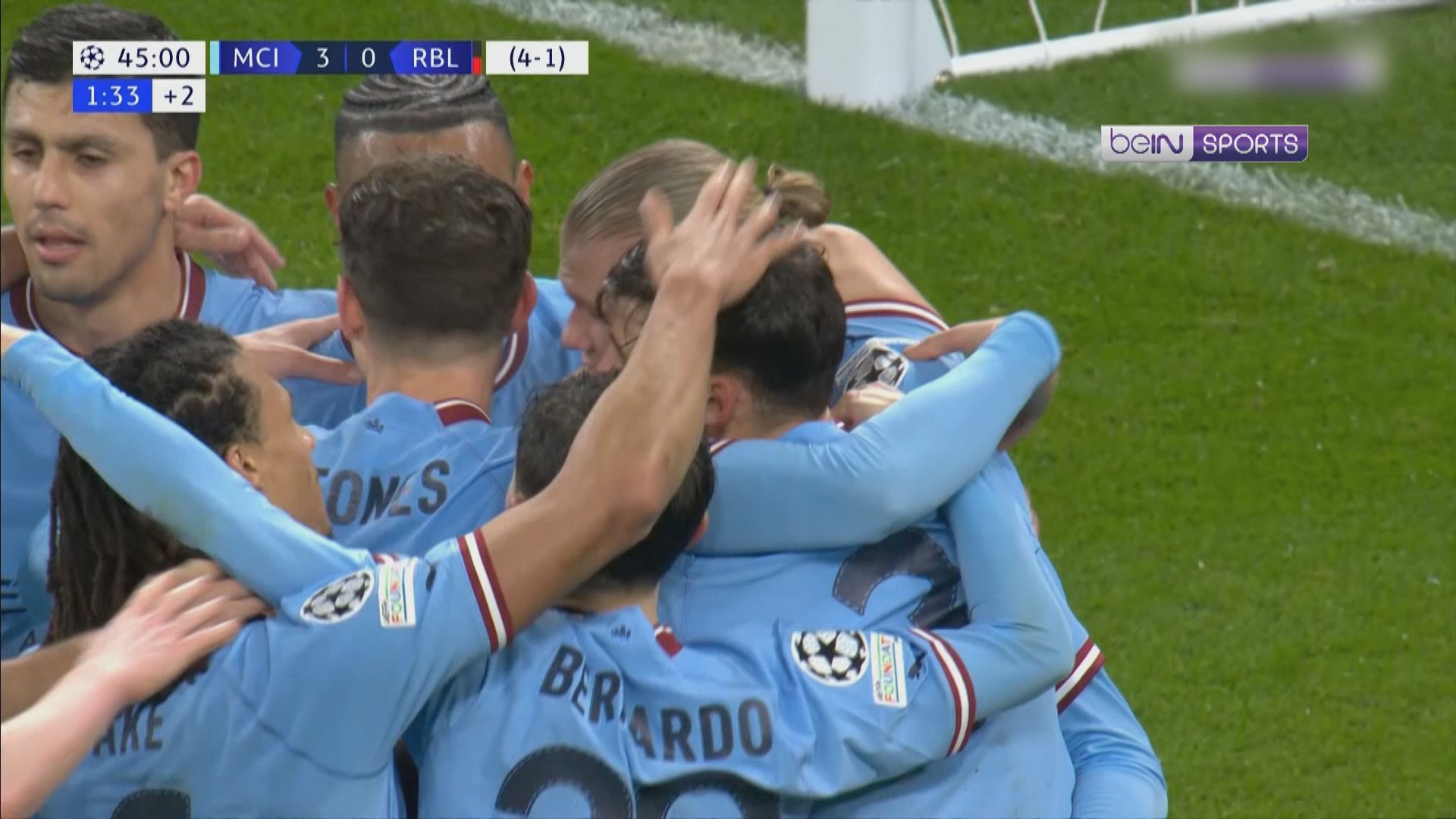 歐聯十六強次回合　曼城 7:0 萊比錫 (兩回合 8:1)