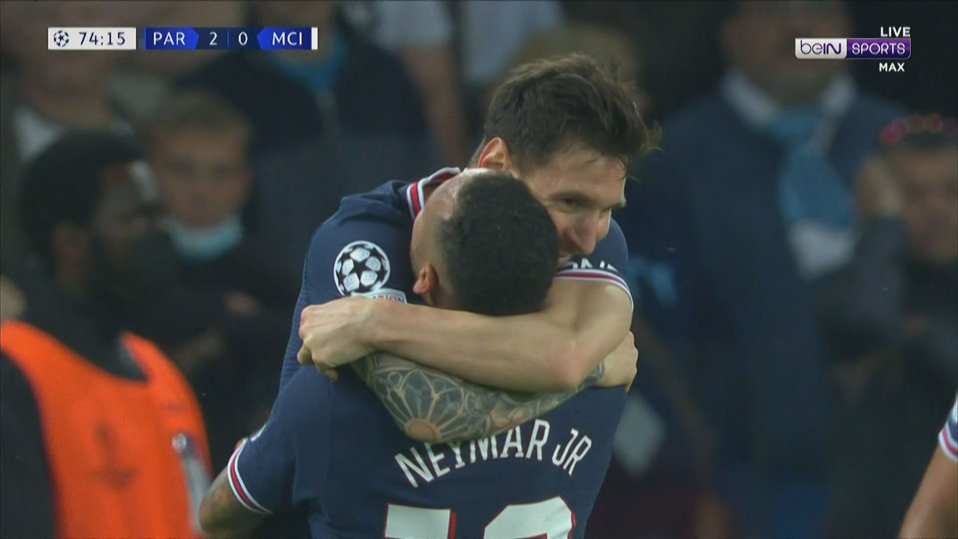 歐聯　巴黎聖日耳門2:0曼城