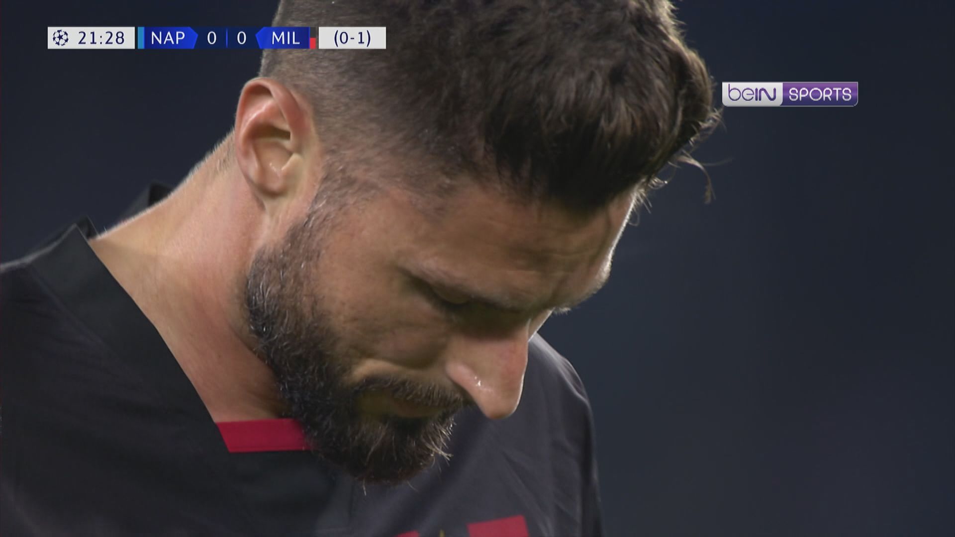 歐聯八強　拿玻里 1:1 AC米蘭 (1:2)