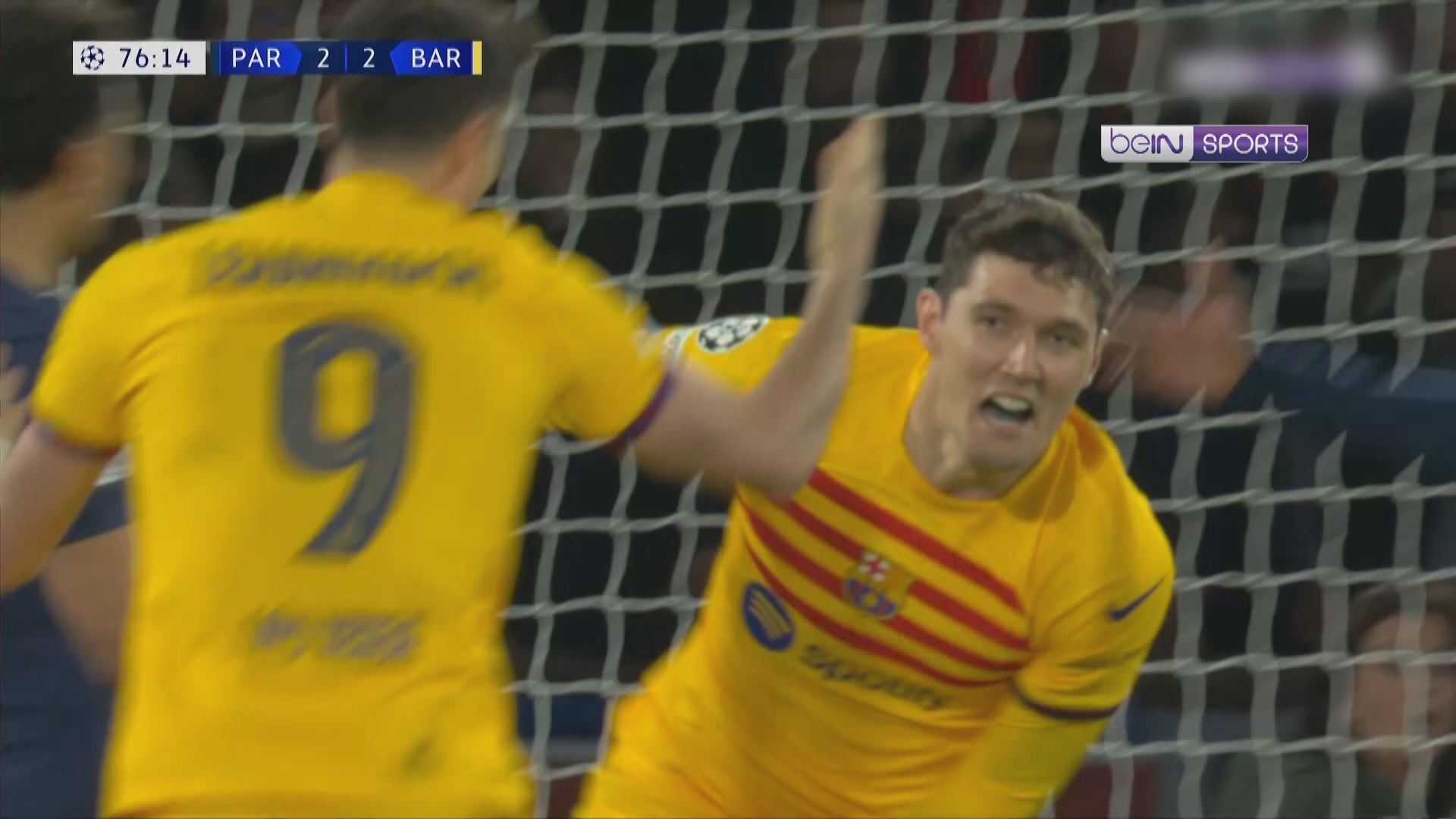 歐聯八強首回合 巴黎聖日耳門 2:3 巴塞羅那