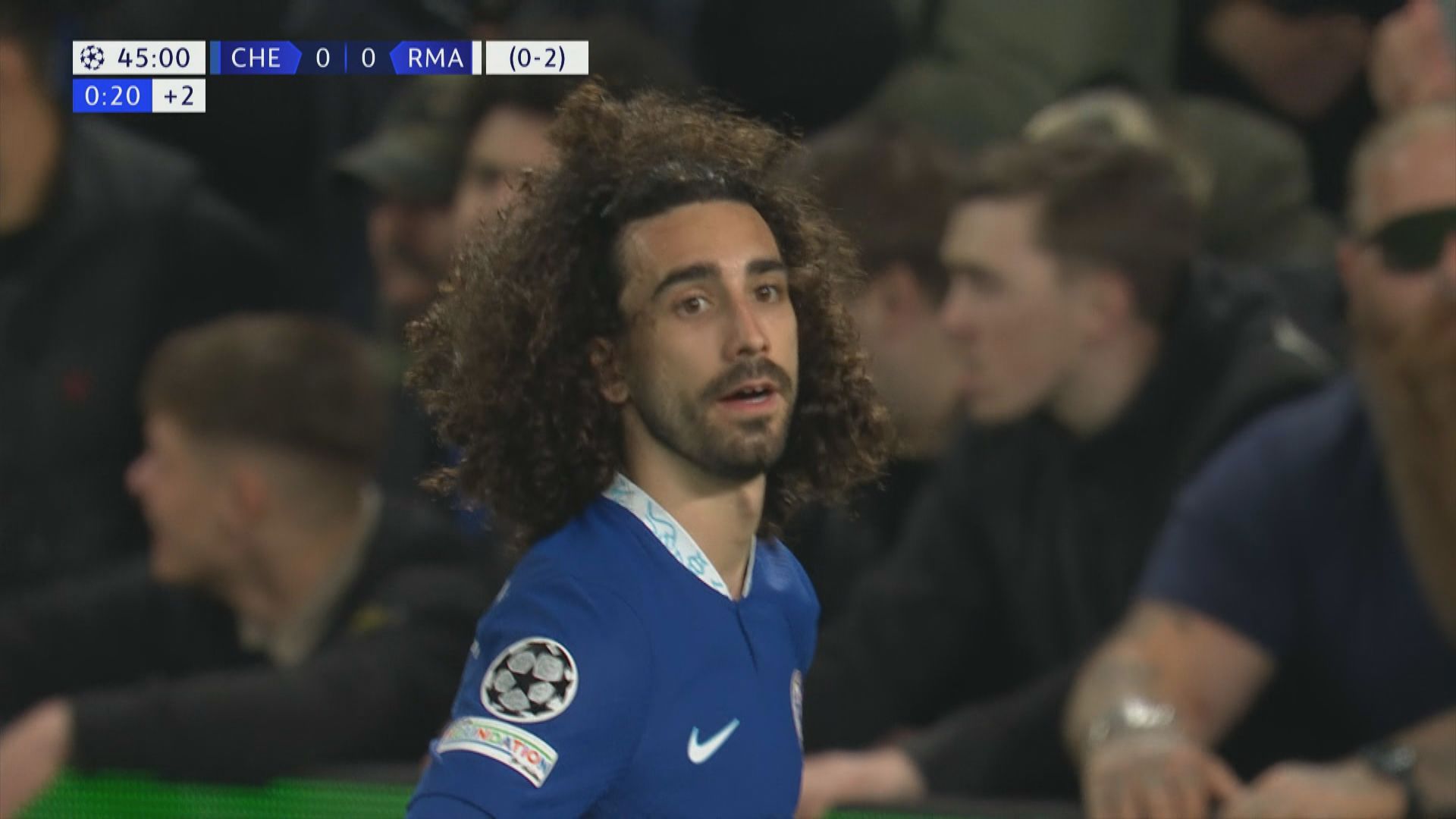 歐聯八強　車路士 0:2 皇家馬德里 (0:4)