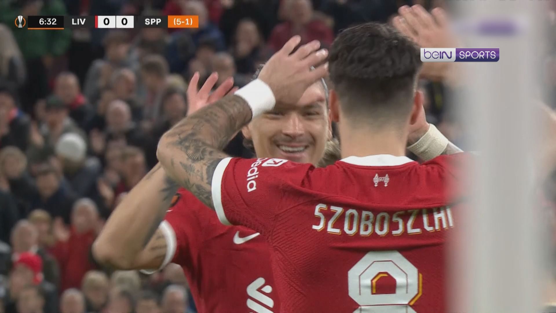 歐霸盃 利物浦兩回合11比2淘汰布拉格斯巴達