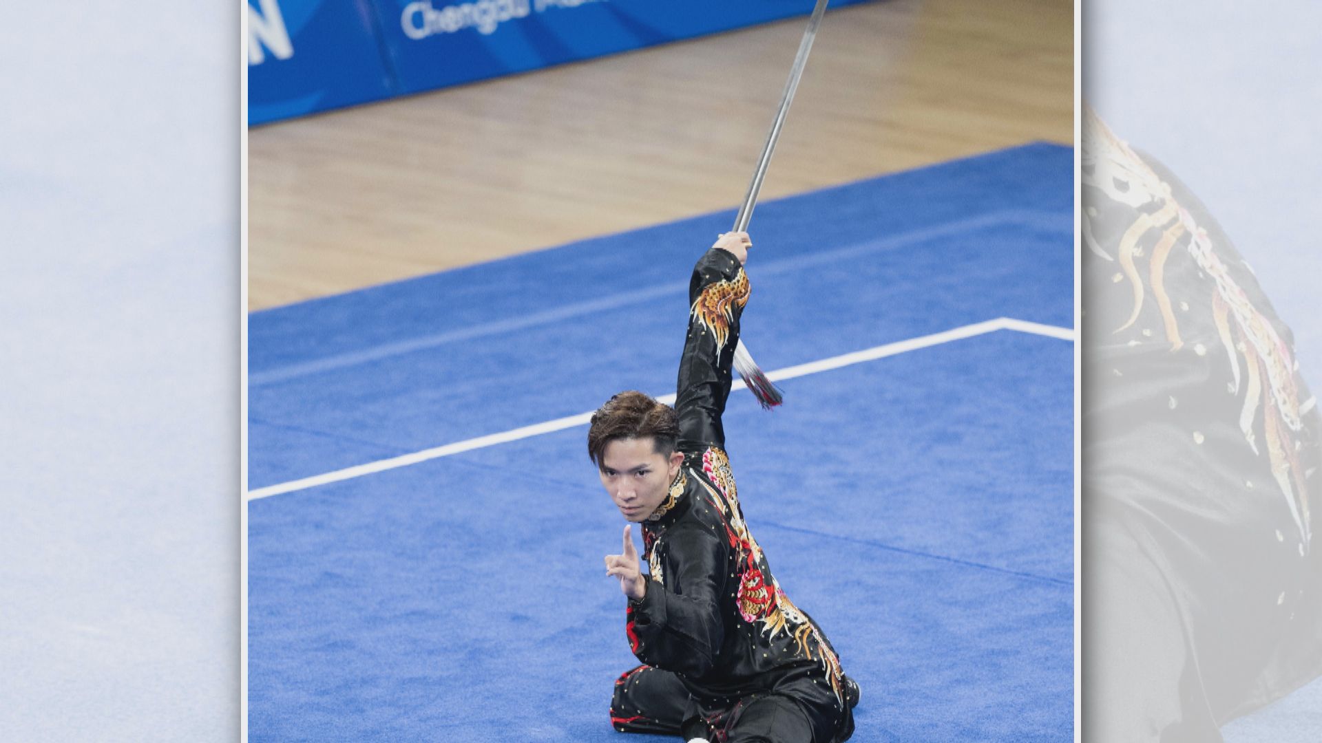 世大運 許得恩於男子套路太極劍為港隊奪今屆首金