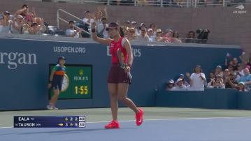 美網　伊雅娜首圈淘汰達奧臣創歷史