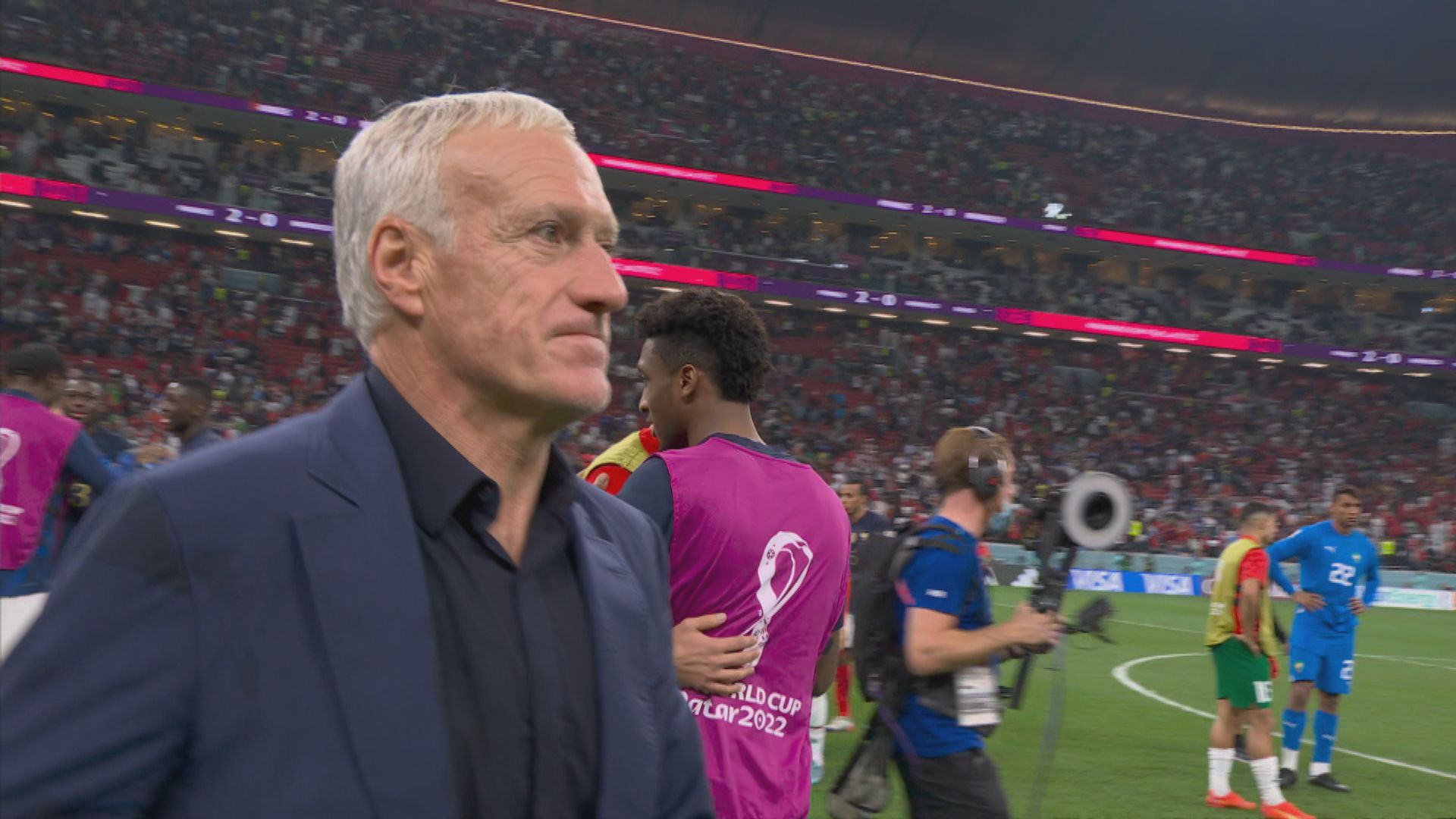 世界盃　迪甘斯對法國隊表現感到自豪