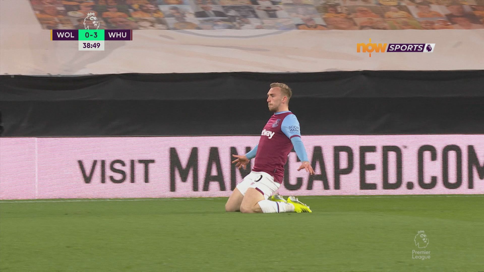 英超　狼隊2:3韋斯咸