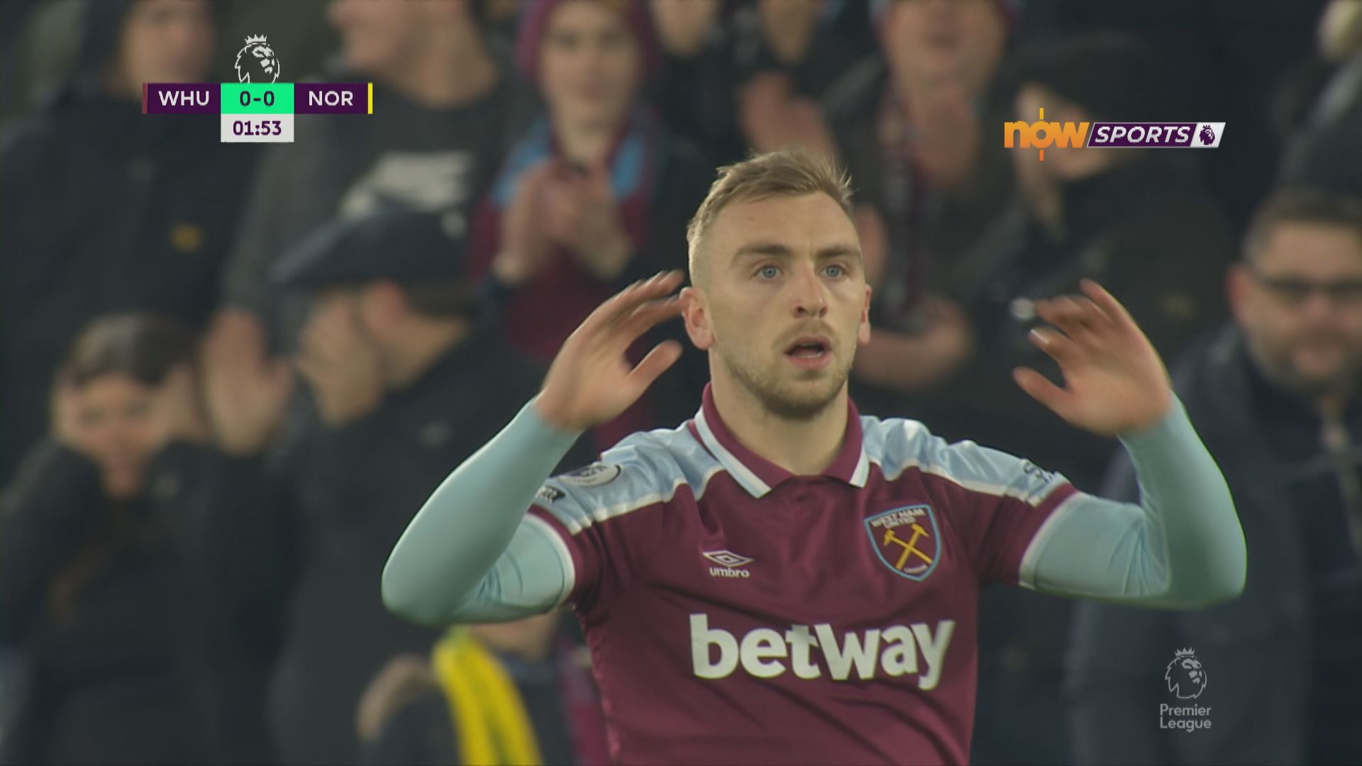 英超　韋斯咸2：0諾域治