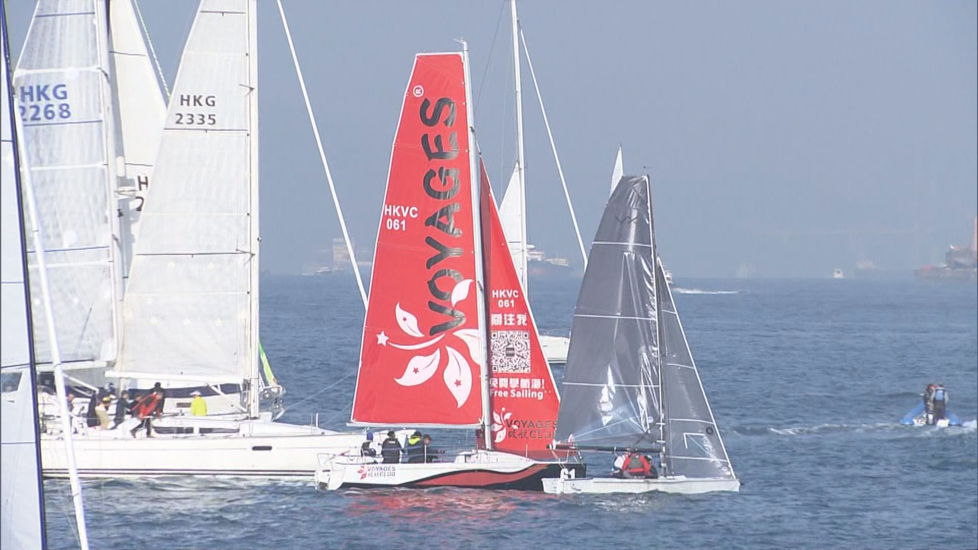 一年一度的帆船香港環島大賽　今日在維港上演