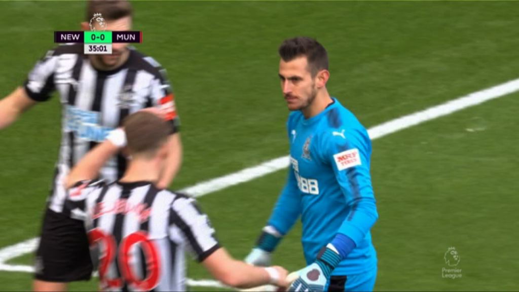 英超　紐卡素1:0曼聯