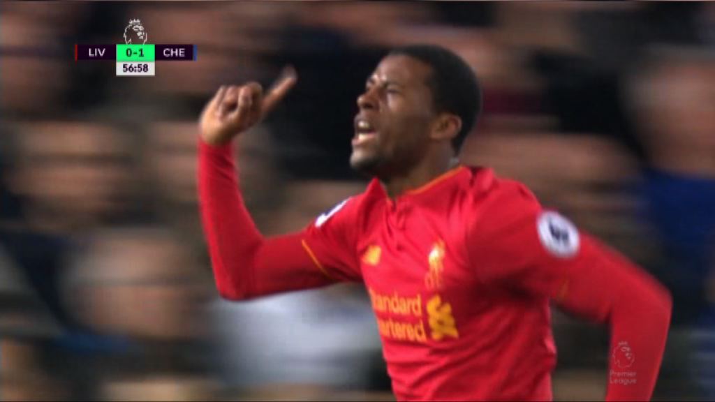 英超　利物浦1:1車路士