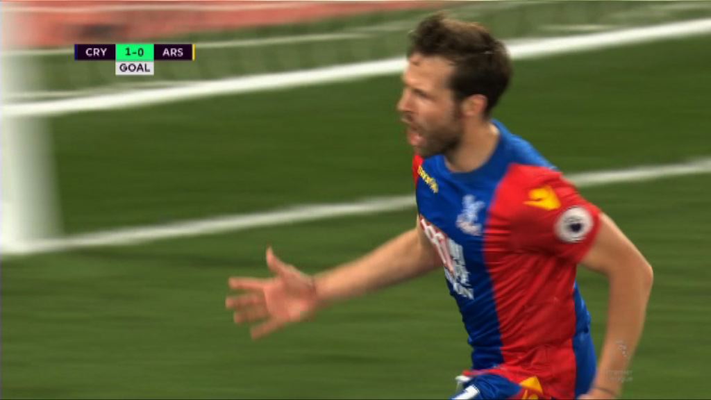 英超　水晶宮 3:0 阿仙奴