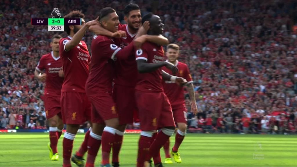 英超　利物浦 4:0 阿仙奴