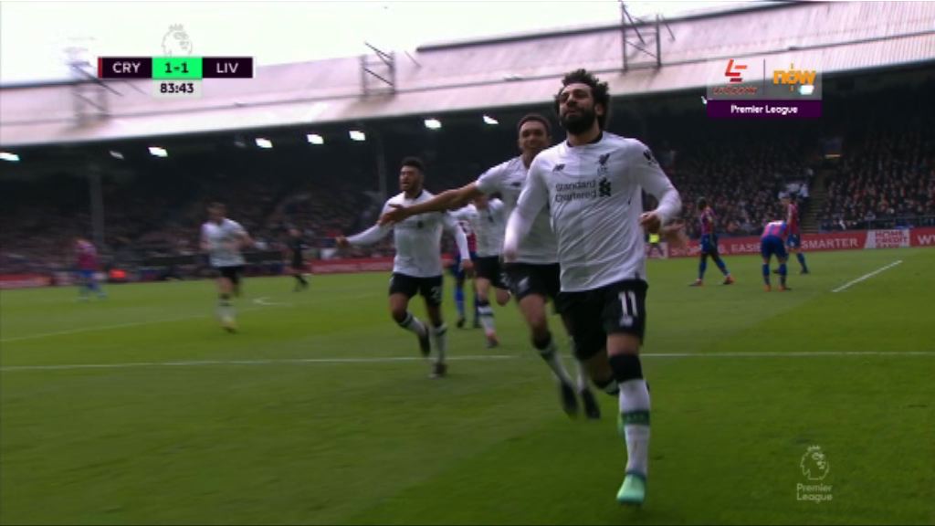 英超 水晶宮 1：2 利物浦