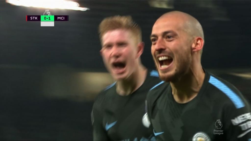 英超　史篤城 0:2 曼城