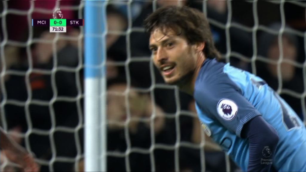 英超　曼城0:0史篤城