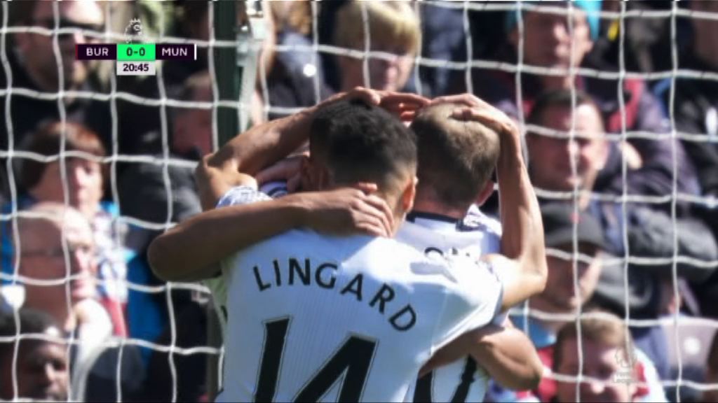 英超　般尼0:2曼聯