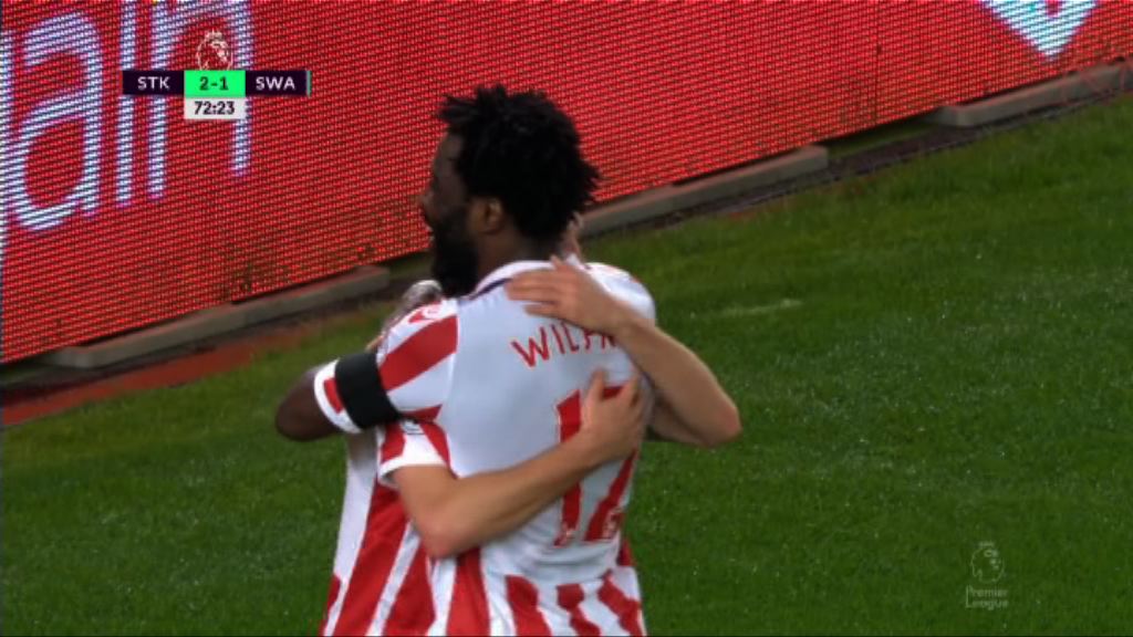 英超　史篤城3:1史雲斯