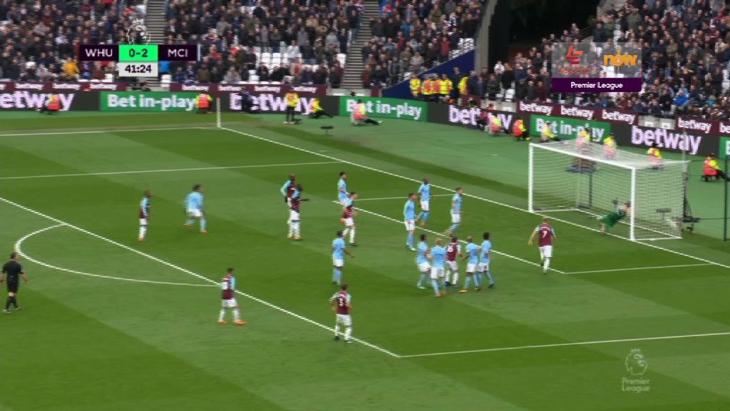 英超 韋斯咸 1:4 曼城