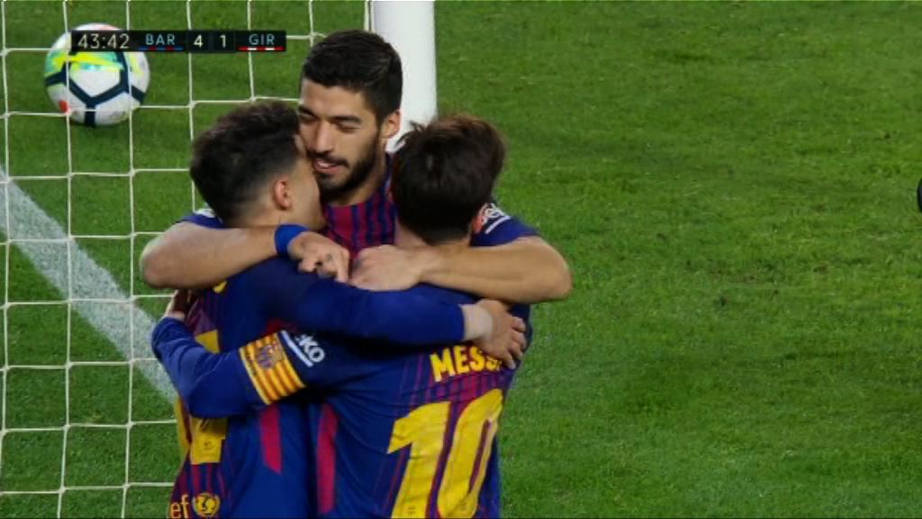 西甲　巴塞6：1基羅納