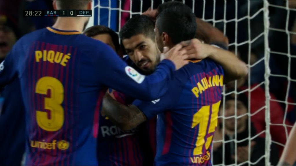 西甲　巴塞羅那 4:0 拉科魯尼亞